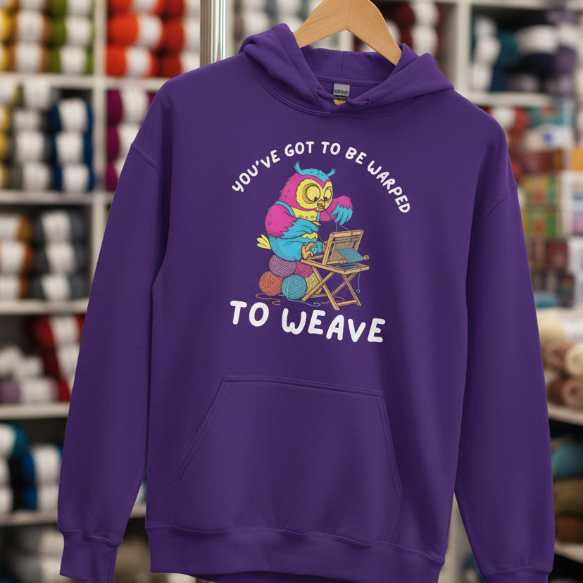 Warped to Weave Hoodie Purple / S
