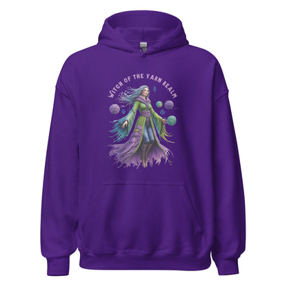 Witch of the Yarn Realm Hoodie Purple / S