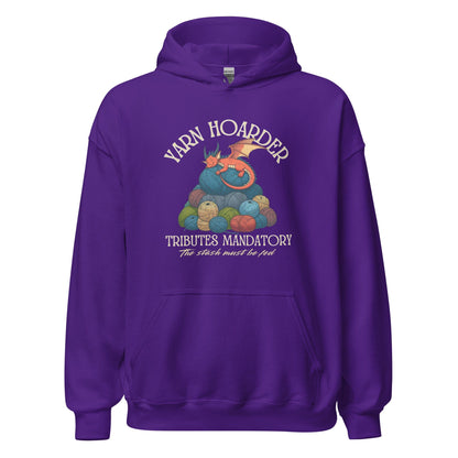 Yarn Hoarder Hoodie Purple / S