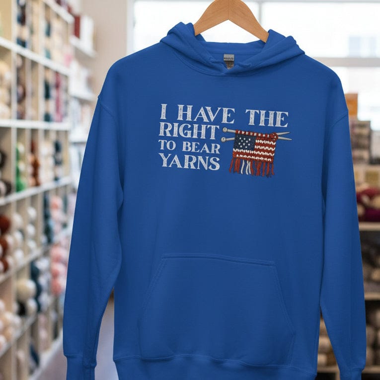 Bear Yarns Flag Hoodie Royal / S