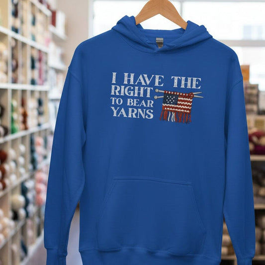 Bear Yarns Flag Hoodie Royal / S