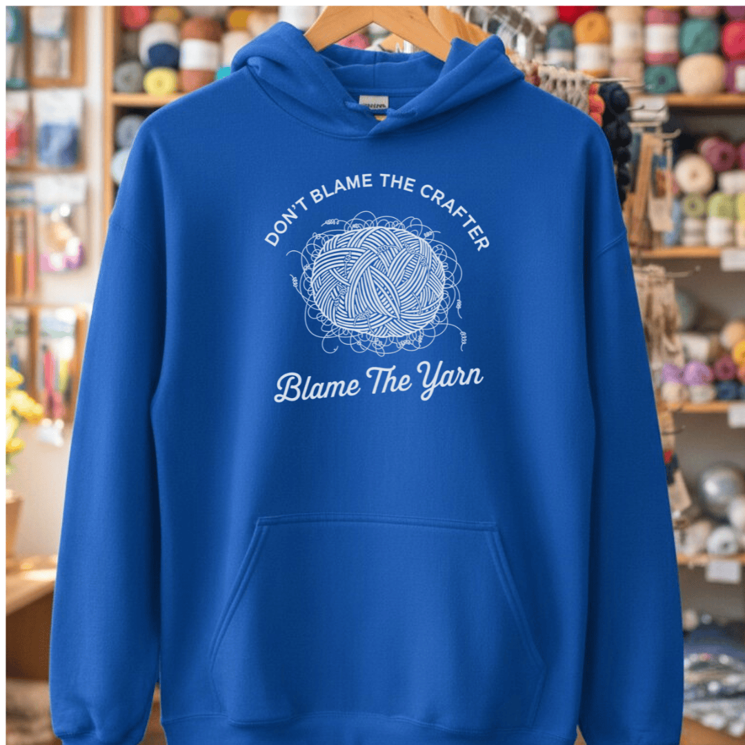 Blame The Yarn Hoodie Royal / S