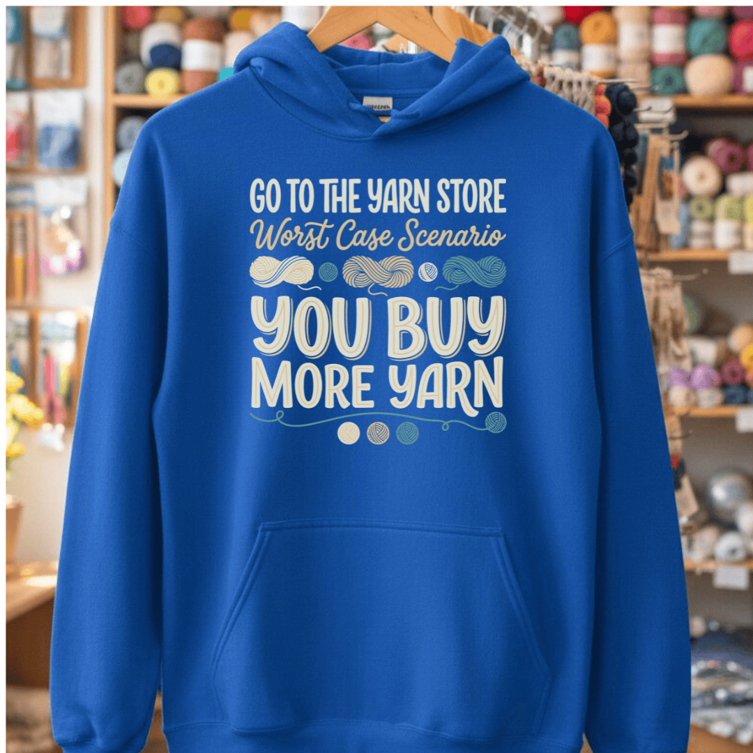 Buy More Yarn Hoodie Royal / S