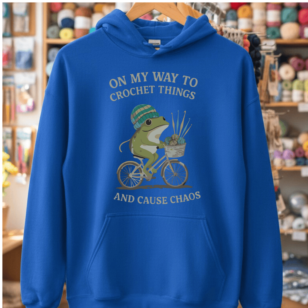 Crochet & Chaos Hoodie Royal / S