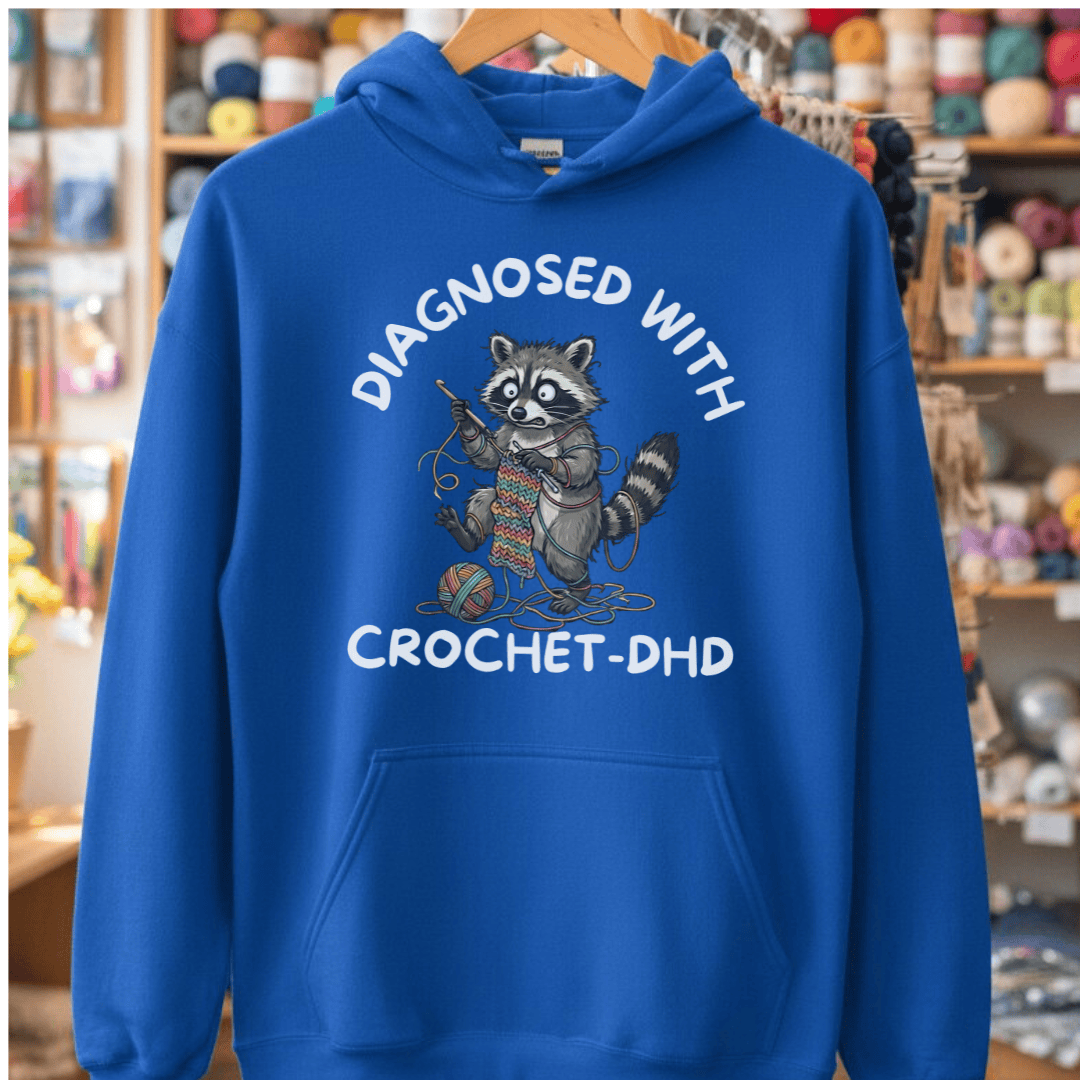 Crochet-DHD Hoodie Royal / S