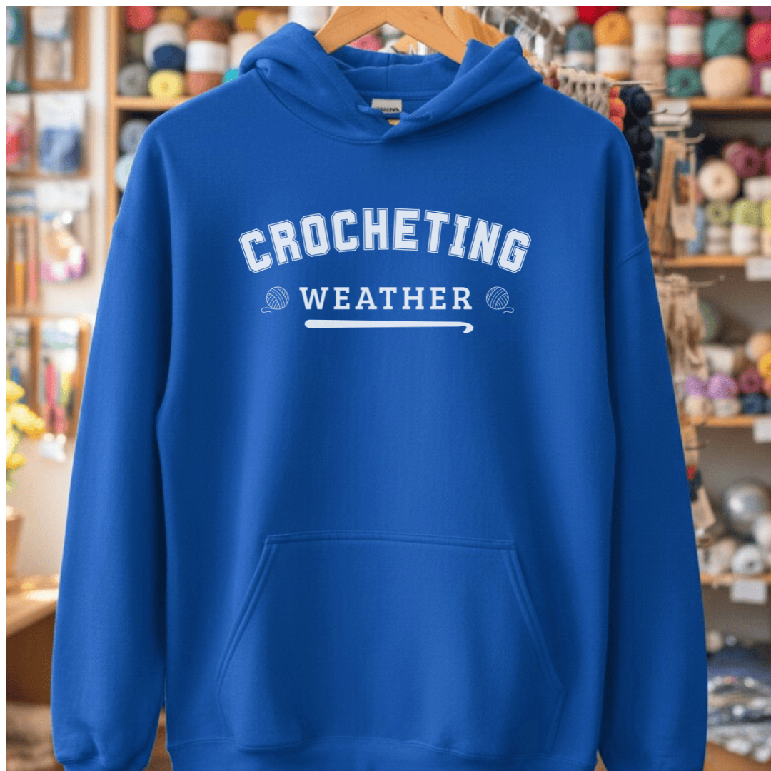 Crocheting Weather Hoodie Royal / S