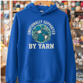 Emotionally Supported By Yarn Hoodie Royal / S