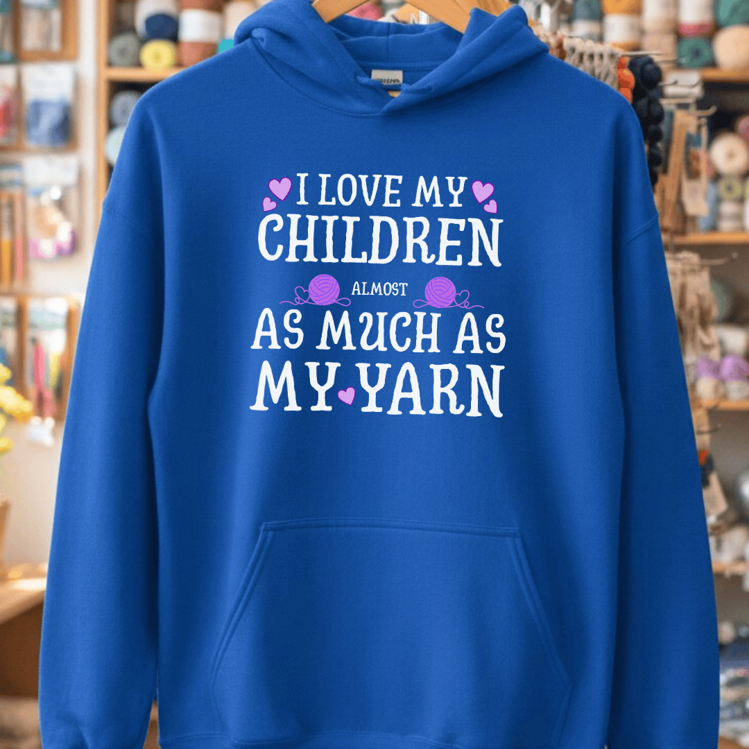 I Love My Children Hoodie Royal / S
