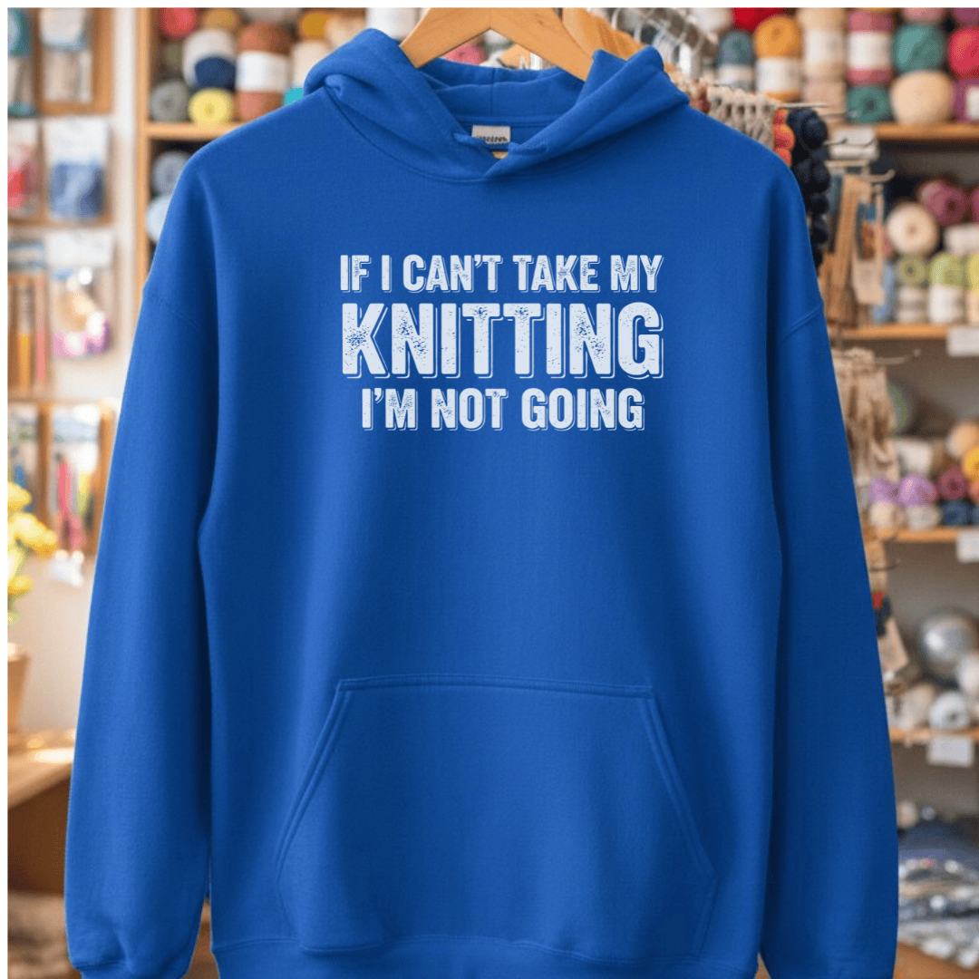 I'm Not Going Hoodie Royal / S