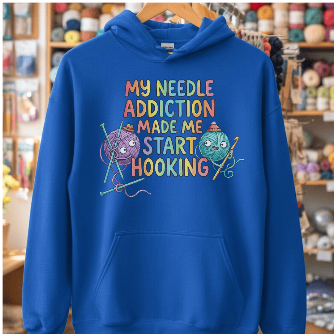 My Needle Addiction Hoodie Royal / S