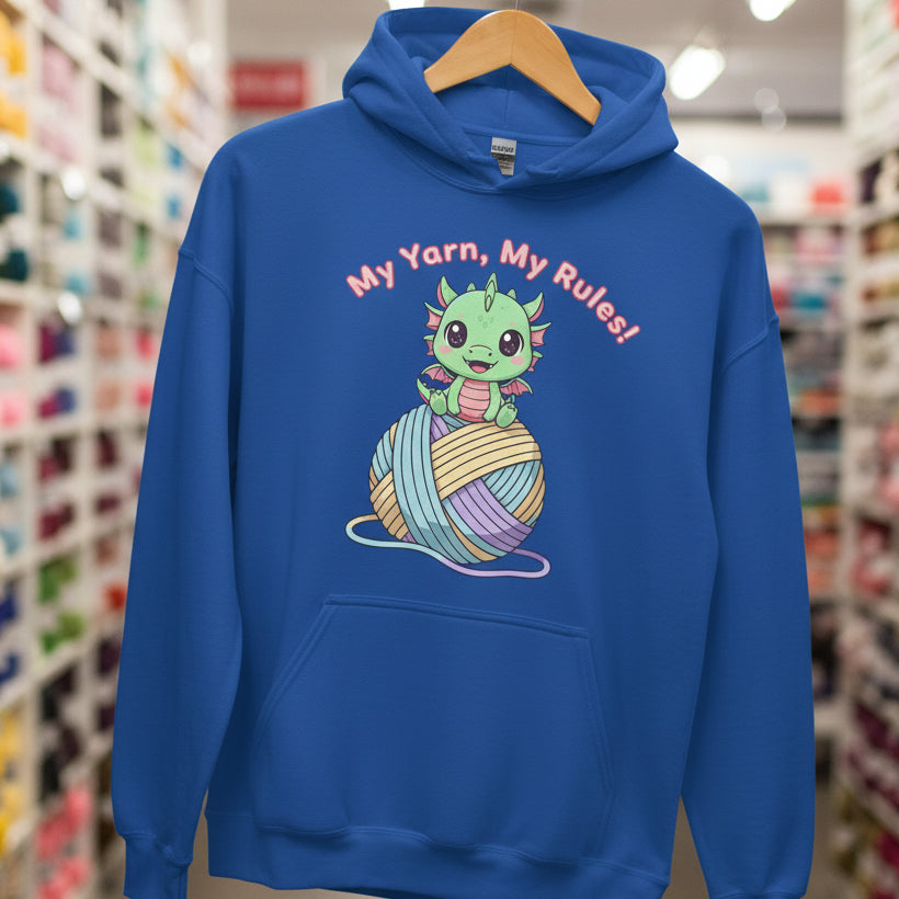 My Yarn My Rules Hoodie Royal / S