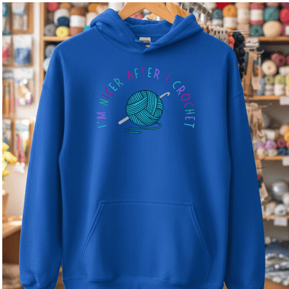 Nicer After Crochet Hoodie Royal / S