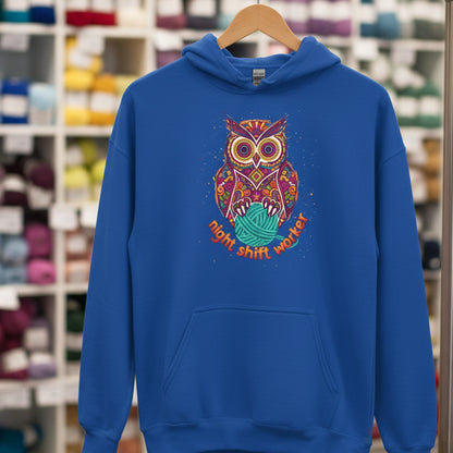 Night Shift Worker Hoodie Royal / S