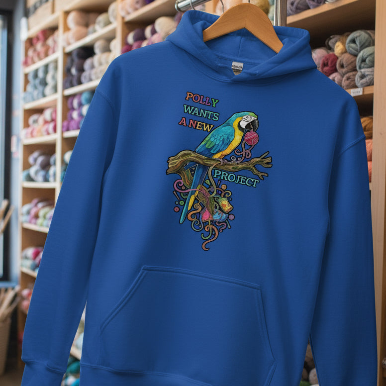 Polly Wants A New Project Hoodie Royal / S