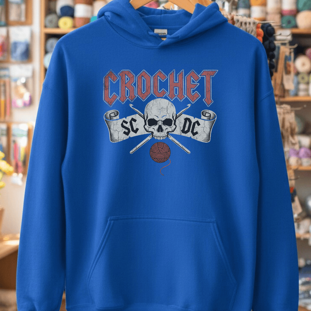SC / DC Crochet Rock Hoodie Royal / S