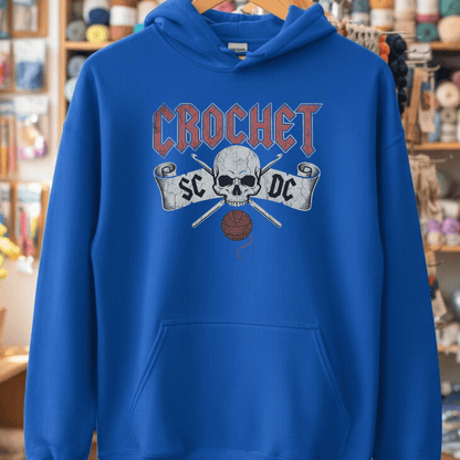 SC / DC Crochet Rock Hoodie Royal / S