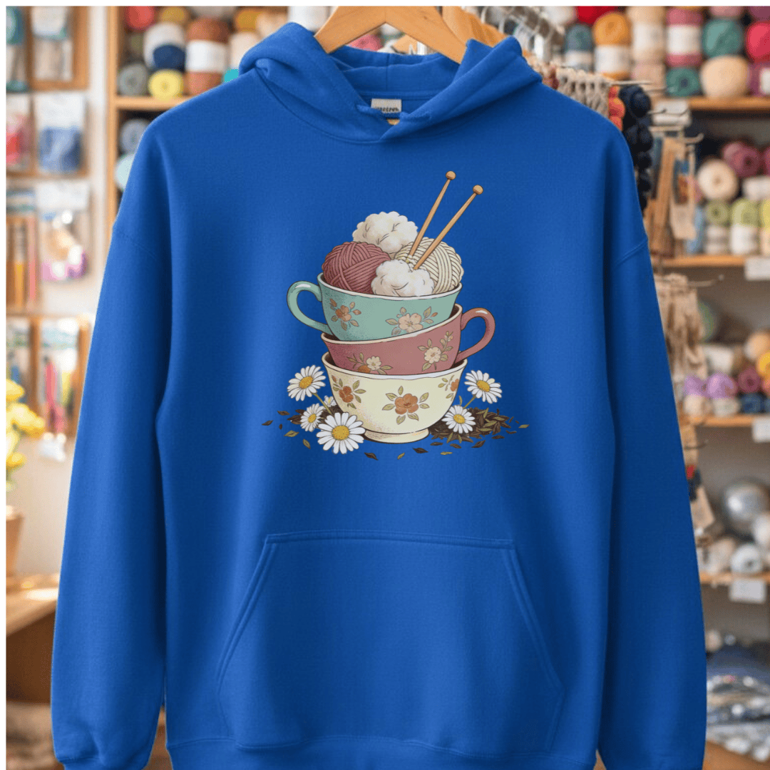 Sip 'n Stitch Hoodie Royal / S