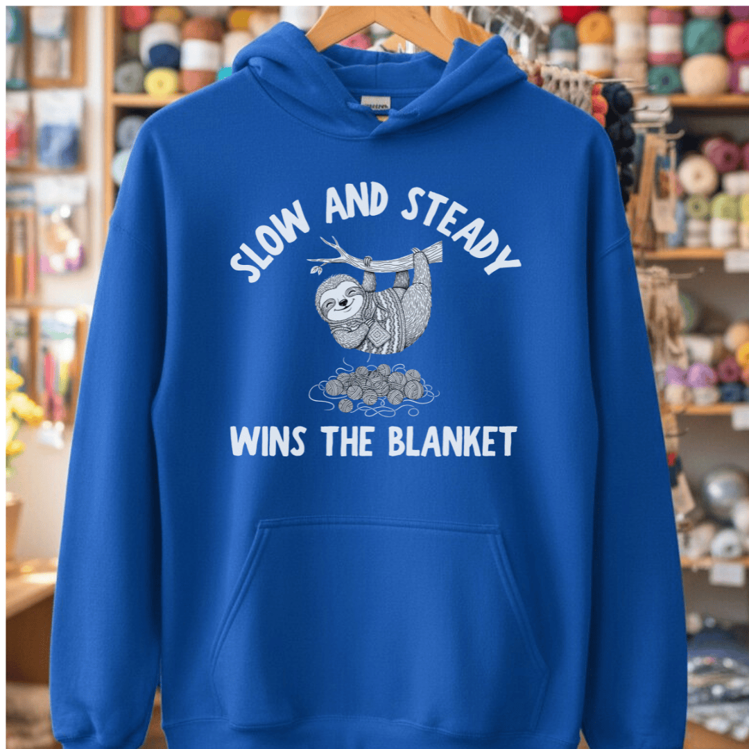 Sloth Blanket Hoodie Royal / S