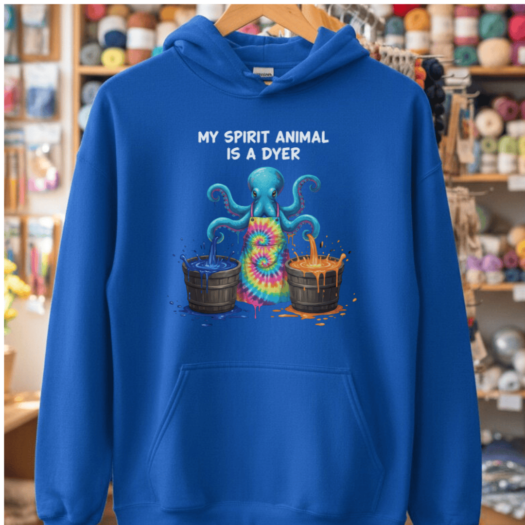 Spirit Animal Dyer Hoodie Royal / S