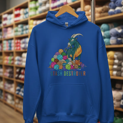 Stash Destroyer Hoodie Royal / S