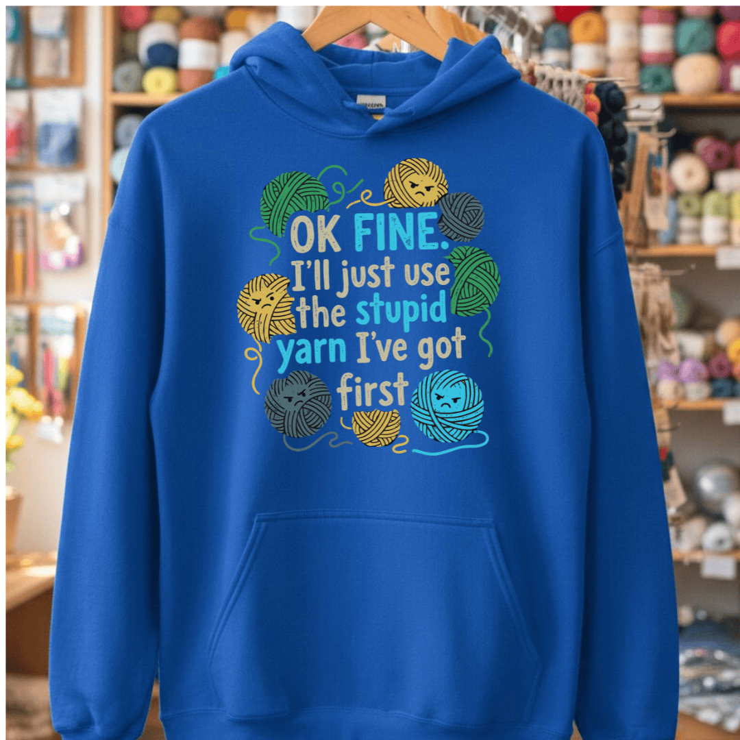 Stupid Yarn Hoodie Royal / S