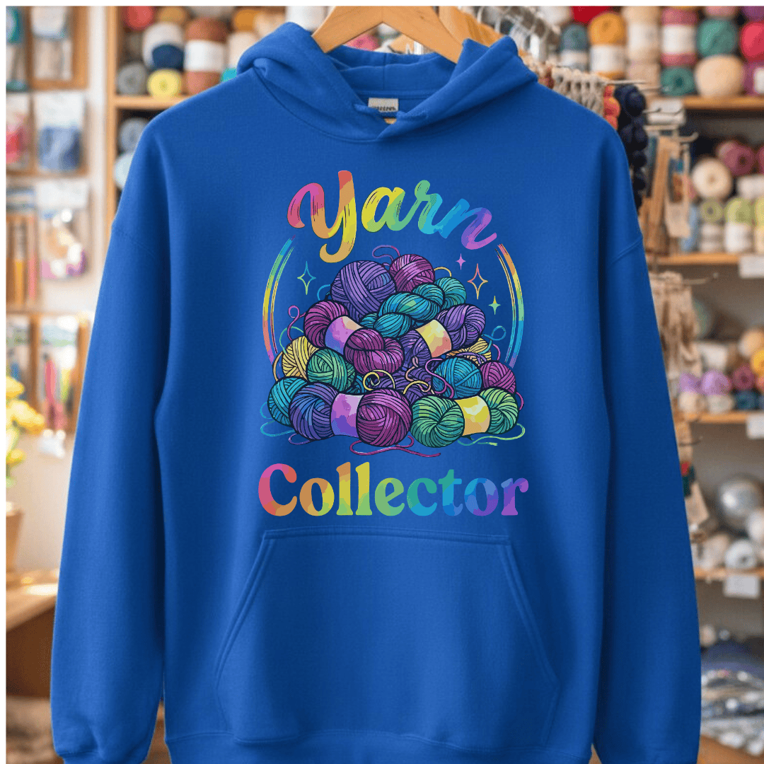Yarn Collector - Rainbow Hoodie Royal / S