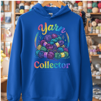 Yarn Collector - Rainbow Hoodie Royal / S