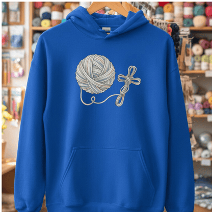Yarn Cross Hoodie Royal / S