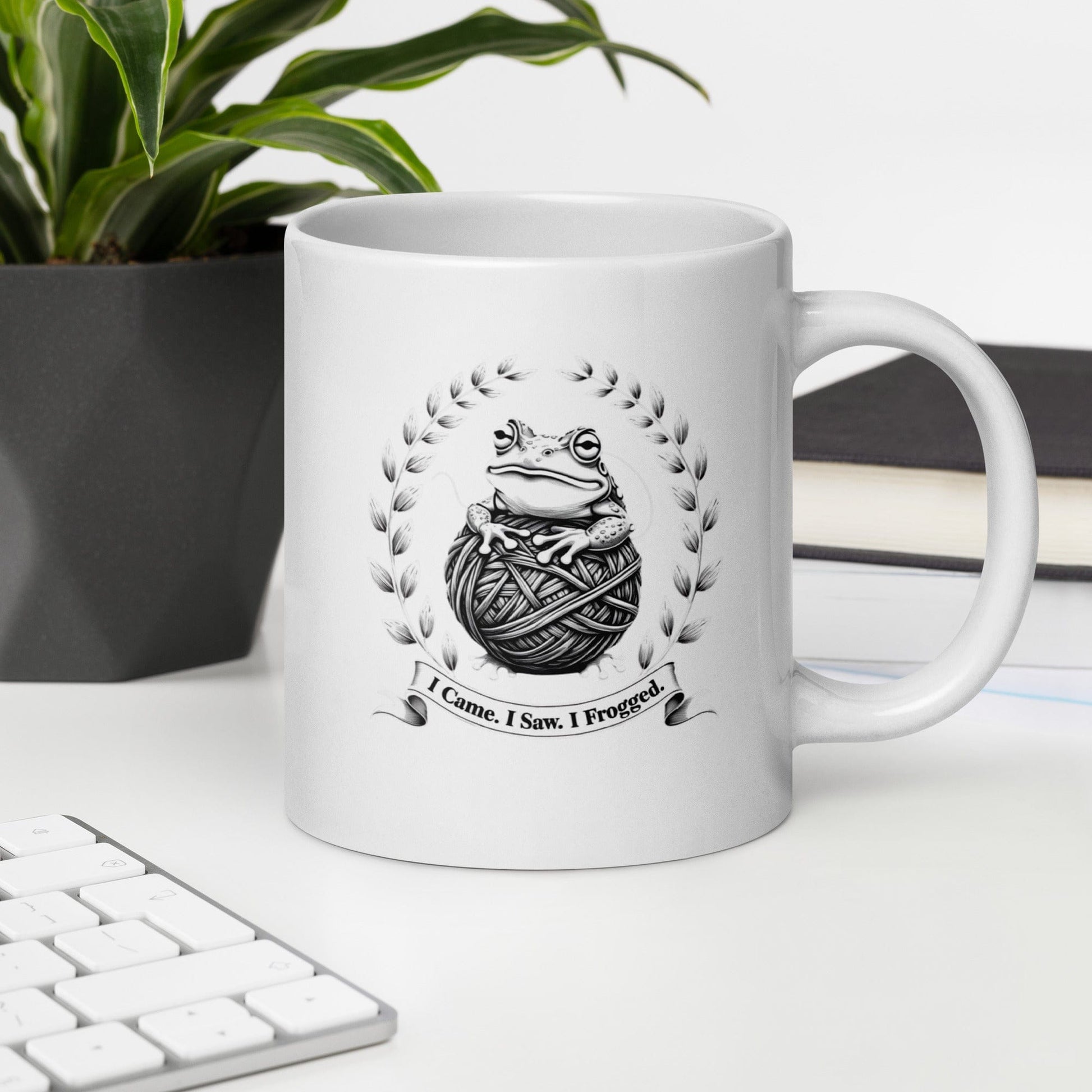 I came, I saw, I Frogged Mug