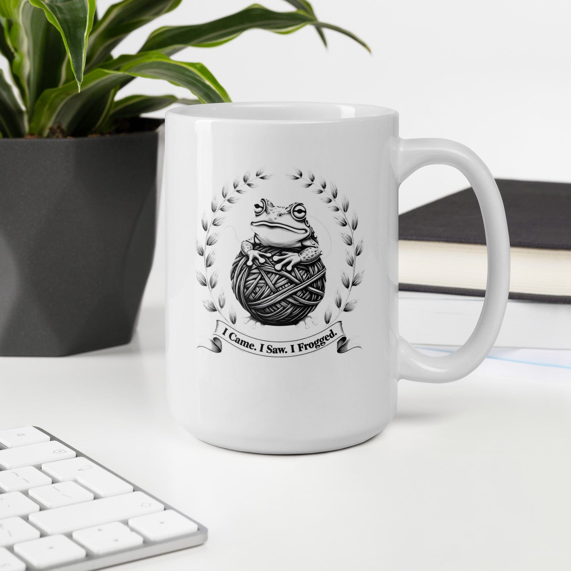 I came, I saw, I Frogged Mug