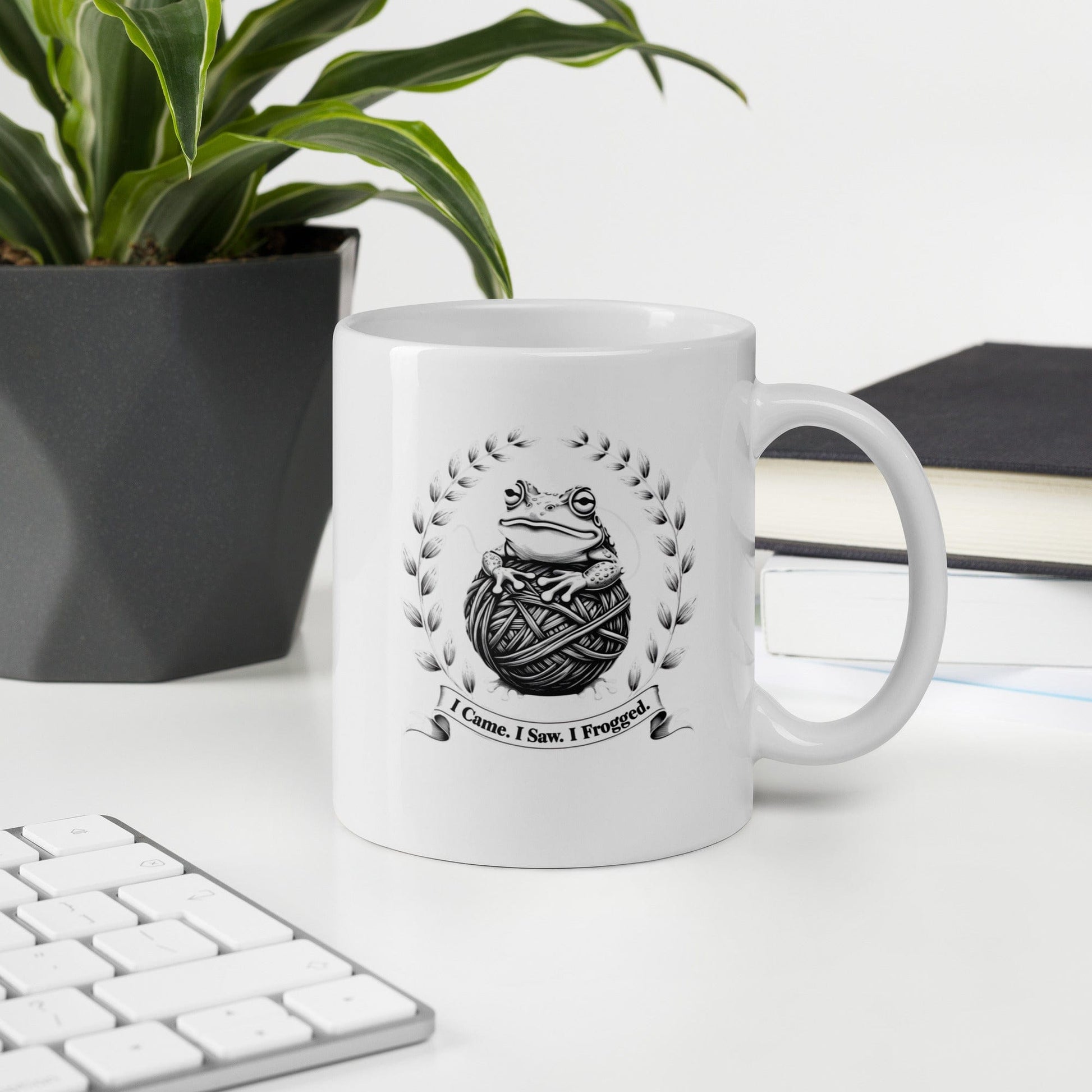 I came, I saw, I Frogged Mug