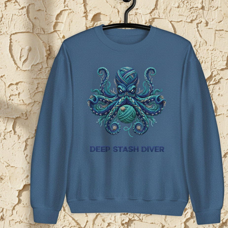 Deep Stash Divers Sweatshirt Indigo Blue / S