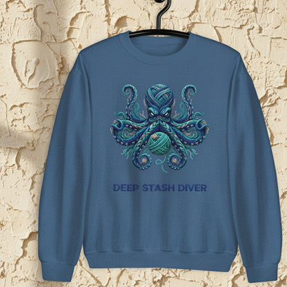 Deep Stash Divers Sweatshirt Indigo Blue / S