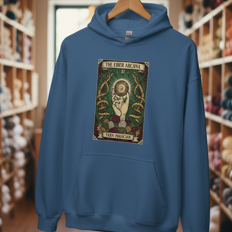 Fiber Arcana Hoodie Indigo Blue / S