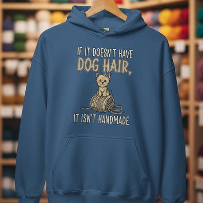 Handmade = dog hair Hoodie Indigo Blue / S