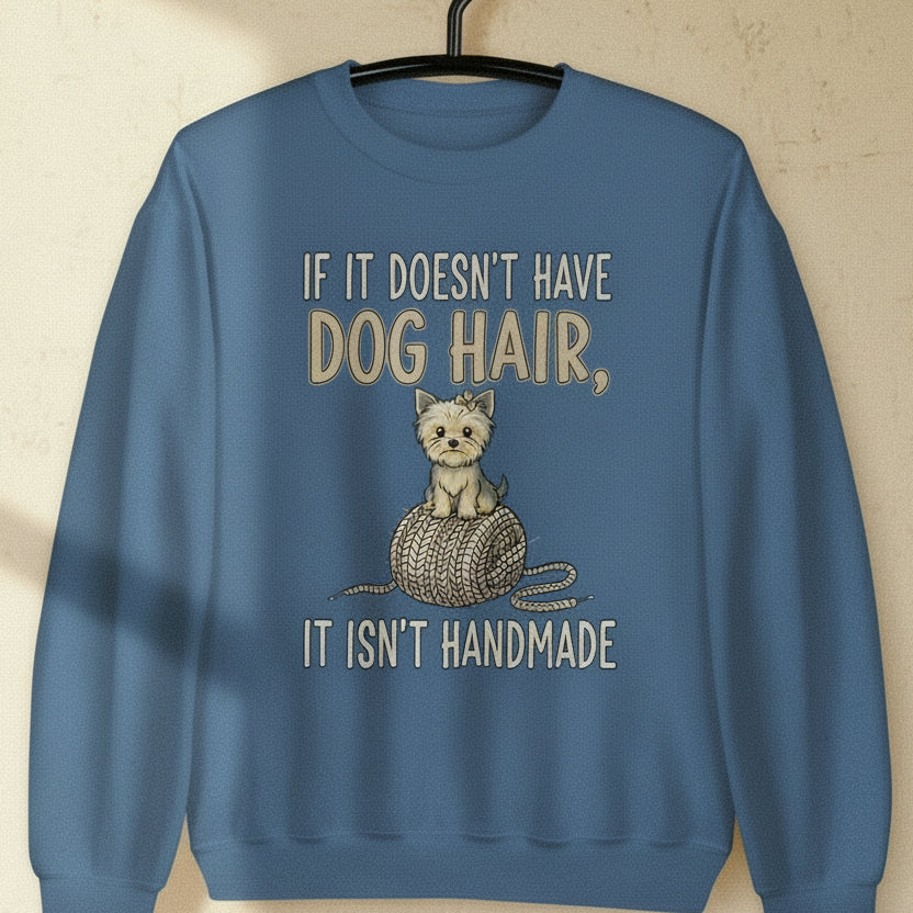 Handmade = Dog Hair Sweatshirt Indigo Blue / S