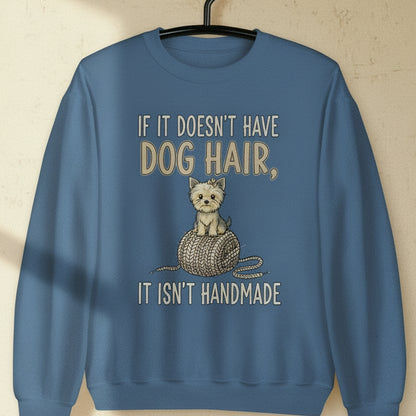 Handmade = Dog Hair Sweatshirt Indigo Blue / S