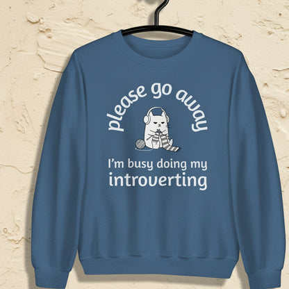 Introverting Sweatshirt Indigo Blue / S