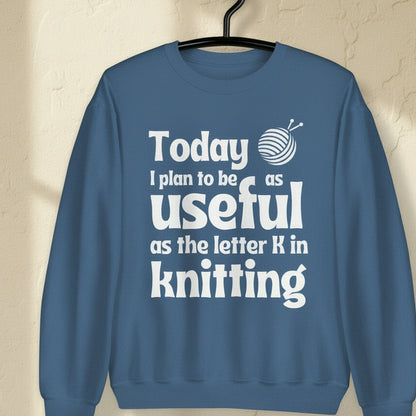 K in Knitting Sweatshirt Indigo Blue / S