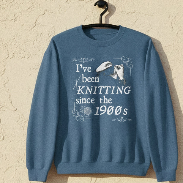 Knitting Since the 1900s Sweatshirt Indigo Blue / S