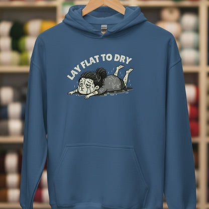 Lay Flat to Dry Woman Hoodie Indigo Blue / S