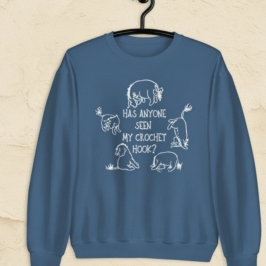 Lost Crochet Hook Sweatshirt Indigo Blue / S