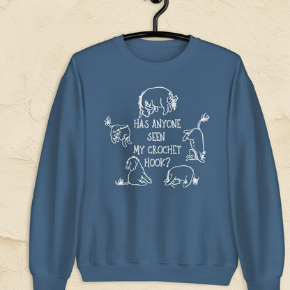 Lost Crochet Hook Sweatshirt Indigo Blue / S
