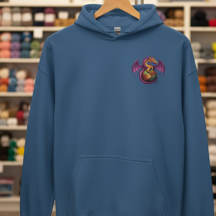 Pocket Dragon Hoodie Indigo Blue / S