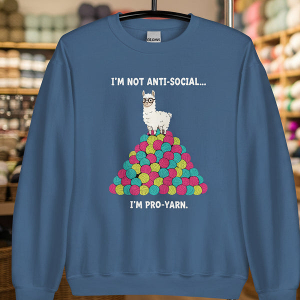 Pro Yarn Sweatshirt Indigo Blue / S