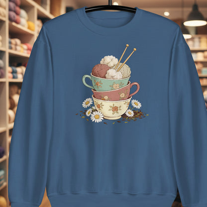 Sip 'n' Stitch Sweatshirt Indigo Blue / S