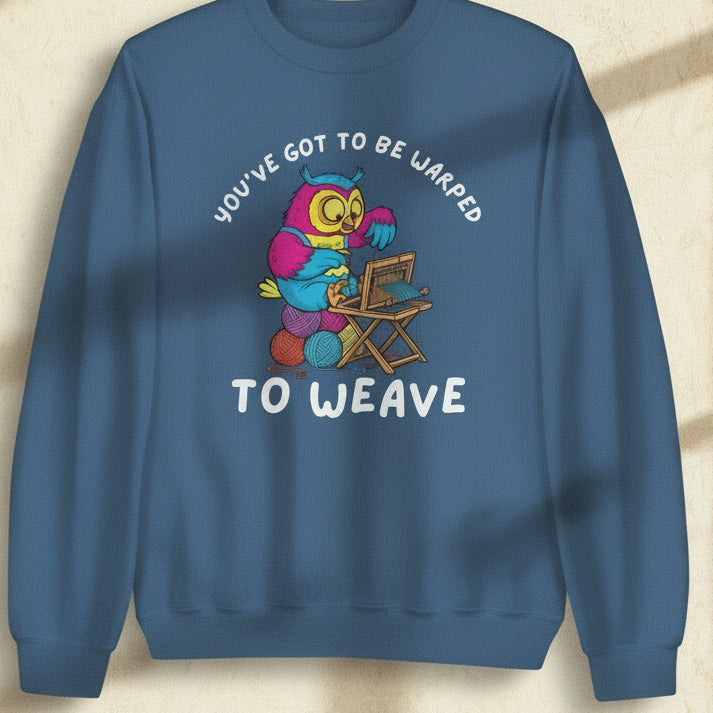 Warped to Weave Sweatshirt Indigo Blue / S