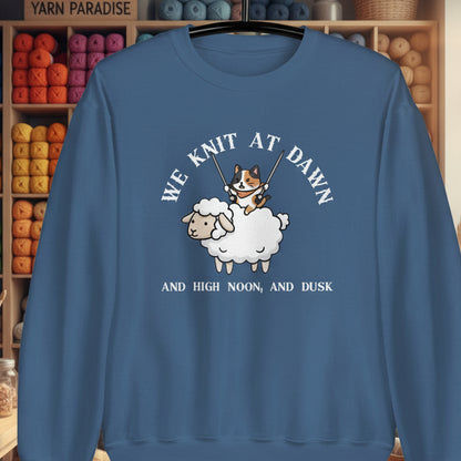 We Knit At Dawn Sweatshirt Indigo Blue / S