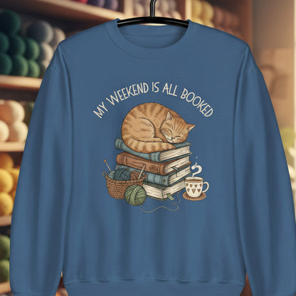 Weekend Booked Sweatshirt Indigo Blue / S