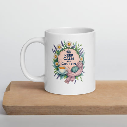 Keep Calm and Cast On Mug